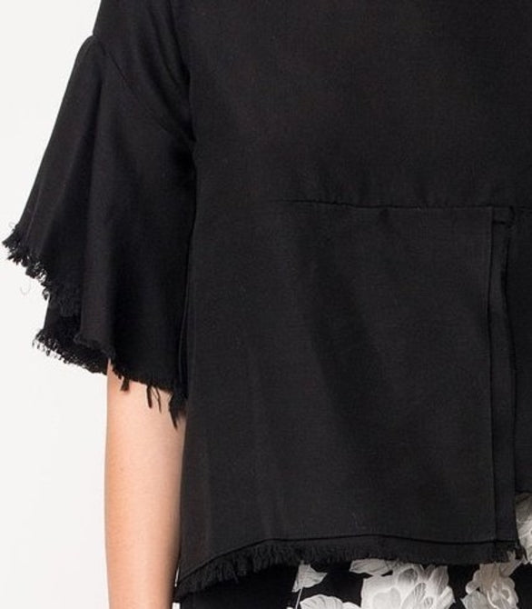 LILLIAN TOP - BLACK | Yesterdays Sermon